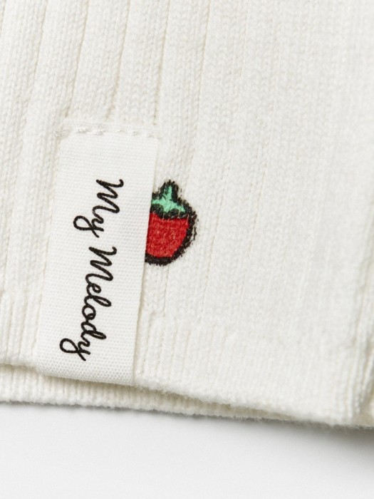 вязаное платье с принтом my melody для девочек универсального стиля с лицевой стороны