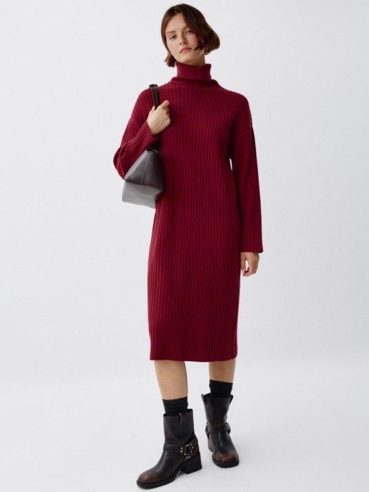 вязаное платье с воротником 4680798739021 фотография