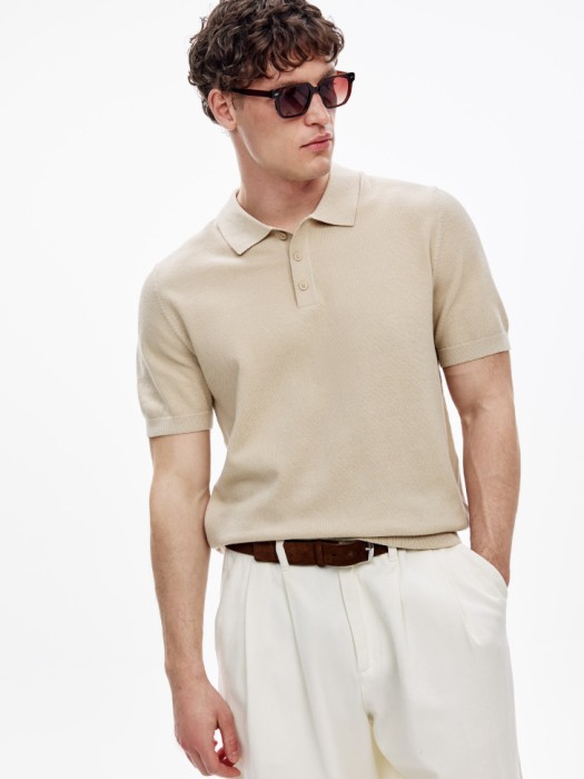 вязаное поло с коротким рукавом 4610517887573 фотография