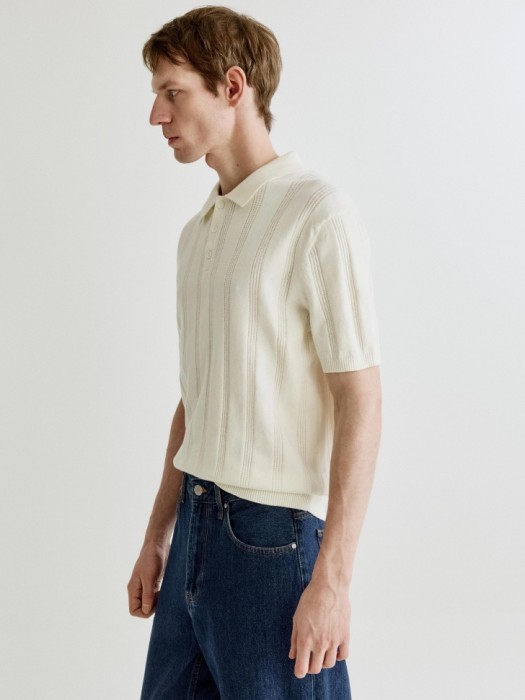 вязаное поло с коротким рукавом 4610517466785 фотография