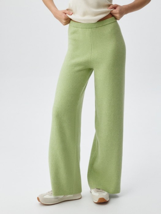 вязаные брюки с содержанием шерсти и шелка 4680798634685 фотография