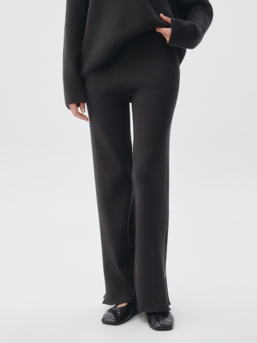 вязаные брюки в рубчик 4680798699424 фотография