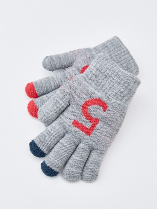 вязаные перчатки на подкладке детские от бренда sela вид слева