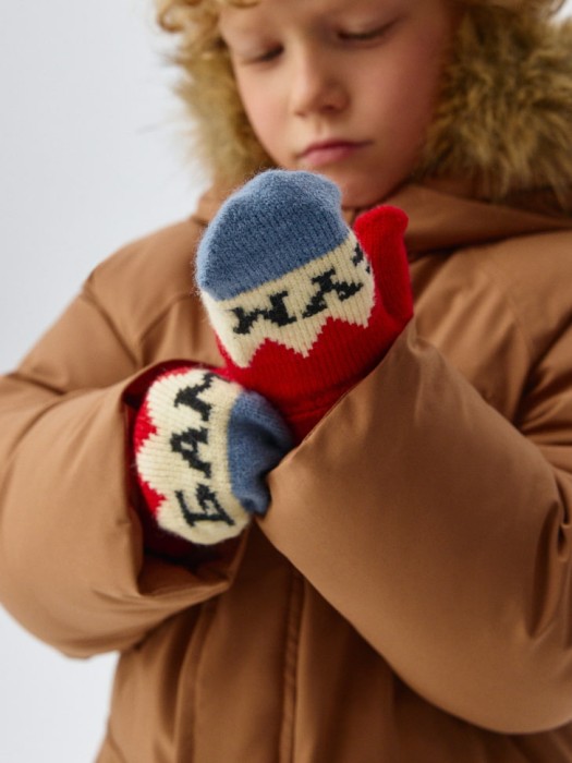 вязаные варежки для мальчиков 4680798716978 фотография