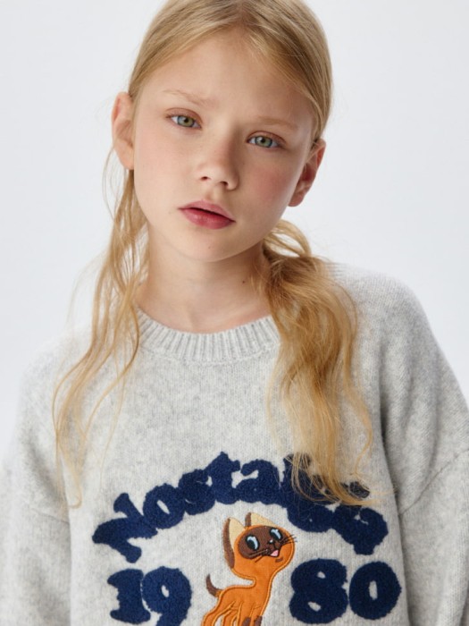 вязаный джемпер для девочек  x союзмультфильм по цене 2799 руб вид справа