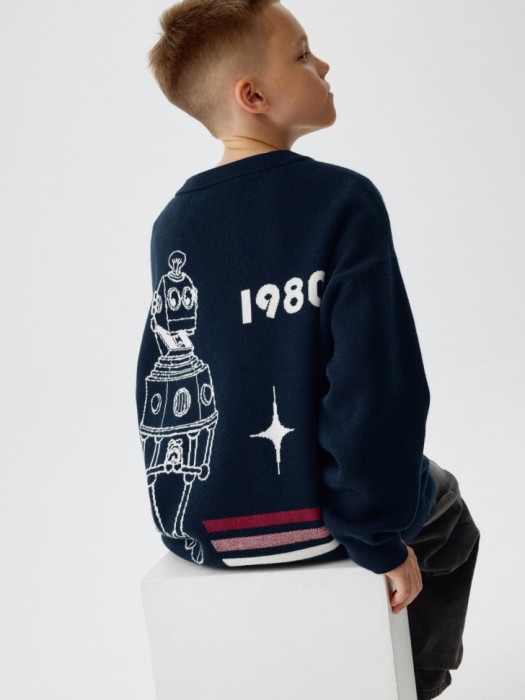 вязаный джемпер для мальчиков  x союзмультфильм 4680798743011 фотография