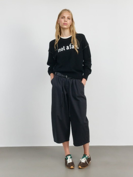 вязаный джемпер из линейки  young от бренда sela вид слева