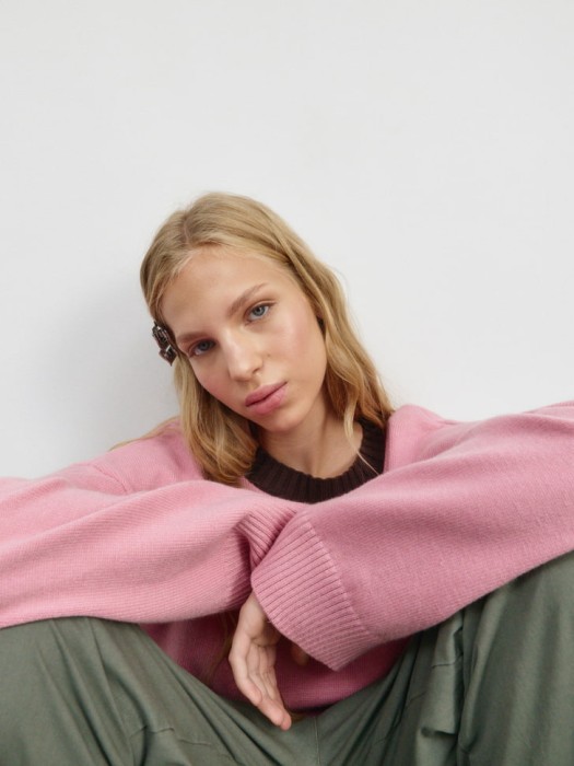 вязаный джемпер из линейки  young из хлопка спереди