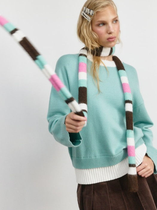 вязаный джемпер из линейки  young 4680798571997 фотография