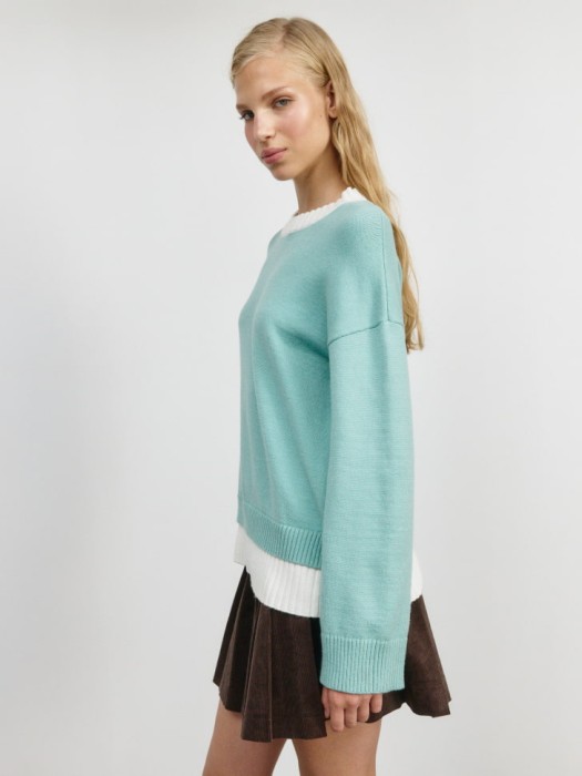 вязаный джемпер из линейки  young по цене 1899 руб вид справа