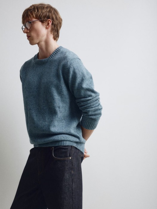 вязаный джемпер из смесовой шерсти по цене 1999 руб вид справа