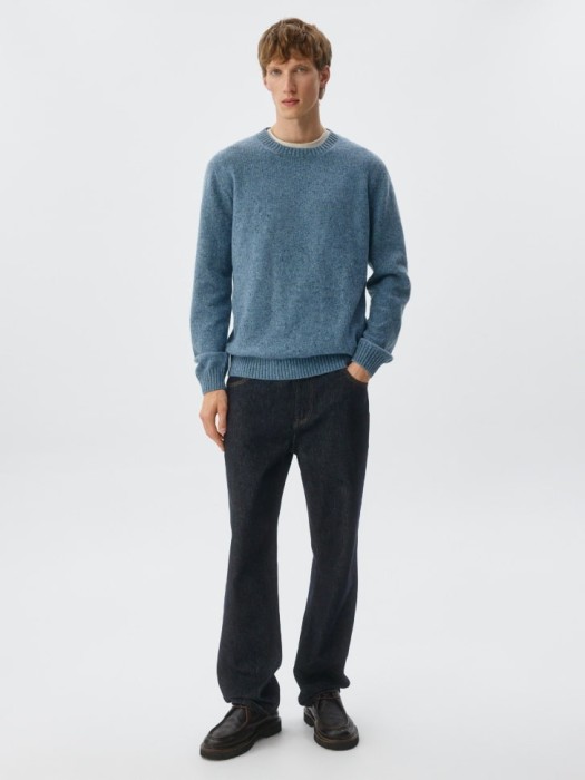 вязаный джемпер из смесовой шерсти для взрослого возраста с изнаночной стороны