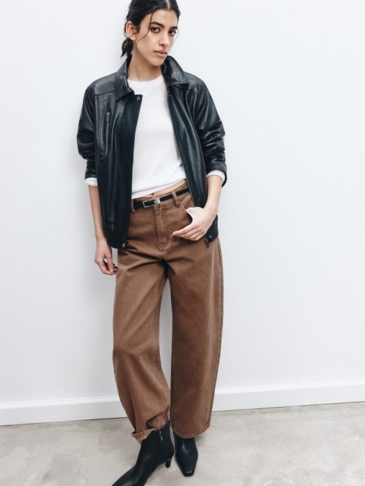 вязаный джемпер из тенселя и шерсти премиум качества от бренда sela вид слева