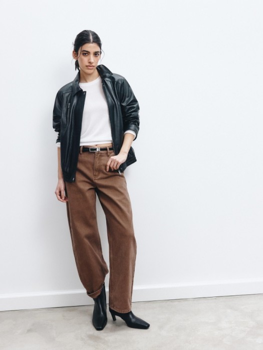 вязаный джемпер из тенселя и шерсти премиум качества из шерсти спереди