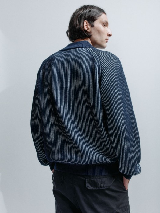 вязаный джемпер на молнии по цене 1599 руб вид справа