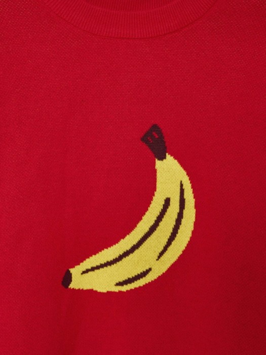 вязаный джемпер оверсайз с принтом для девочек от бренда sela вид слева