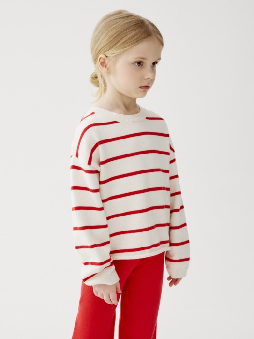 вязаный джемпер с бантиками на спине для девочек 4610517546074 фотография