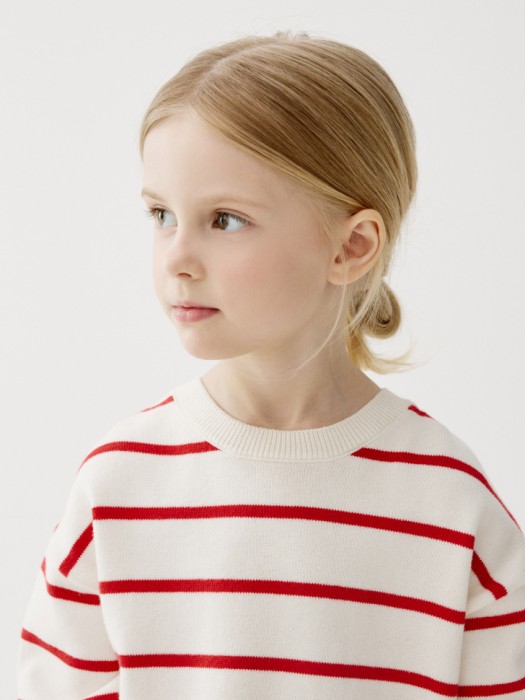 вязаный джемпер с бантиками на спине для девочек по цене 1999 руб вид справа