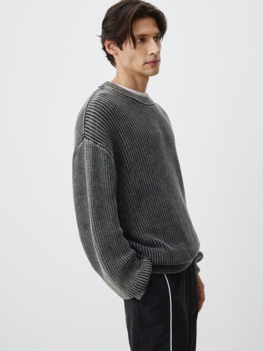 вязаный джемпер с эффектом стирки по цене 1799 руб вид справа