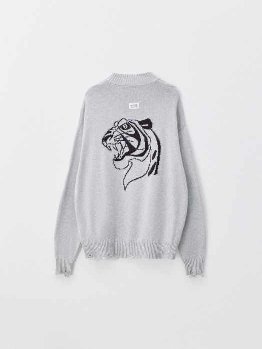 вязаный джемпер с принтом из коллаборации  x союзмультфильм из хлопка спереди