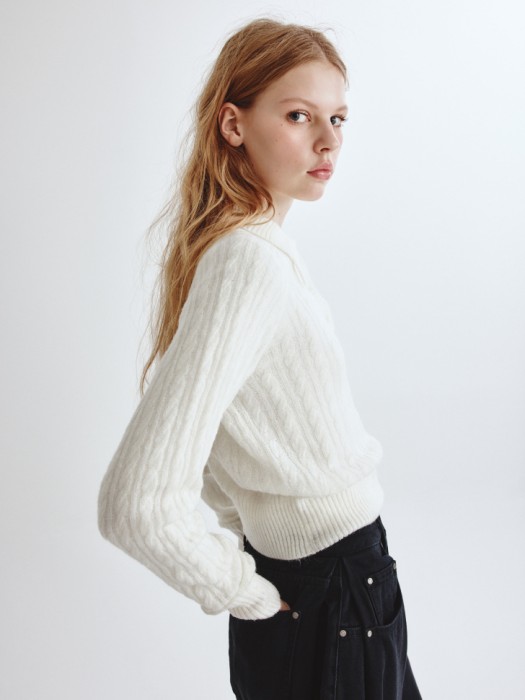 вязаный джемпер с содержанием шерсти из линейки  young по цене 3699 руб вид справа