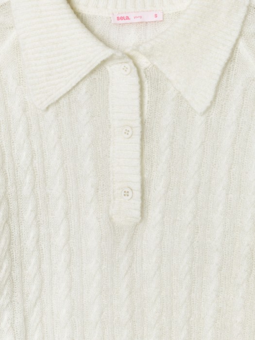 вязаный джемпер с содержанием шерсти из линейки  young из шерсти спереди