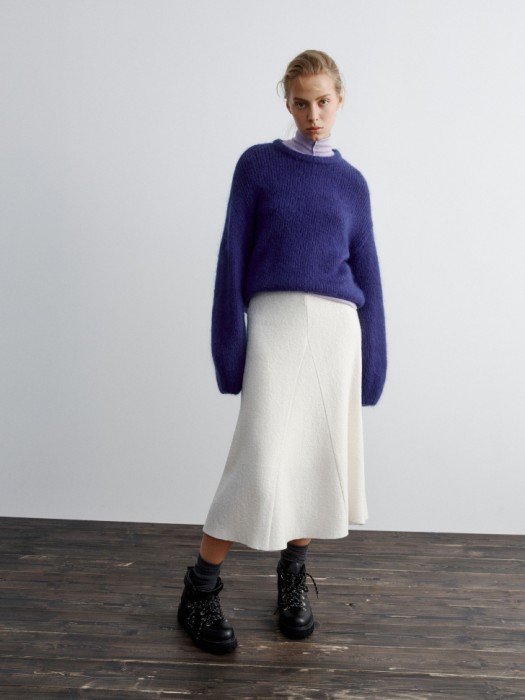 вязаный джемпер с содержанием шерсти от бренда sela вид слева