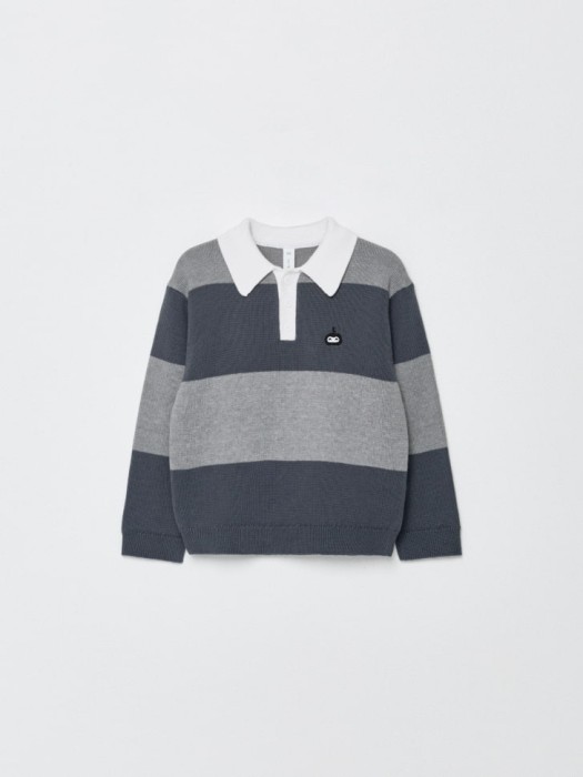 вязаный джемпер с воротником для мальчиков по цене 2499 руб вид справа