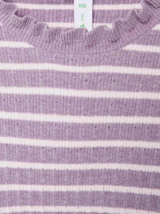 вязаный джемпер в полоску для девочек по цене 799 руб вид справа