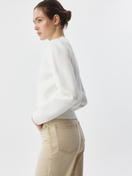 вязаный джемпер из россии вид сбоку