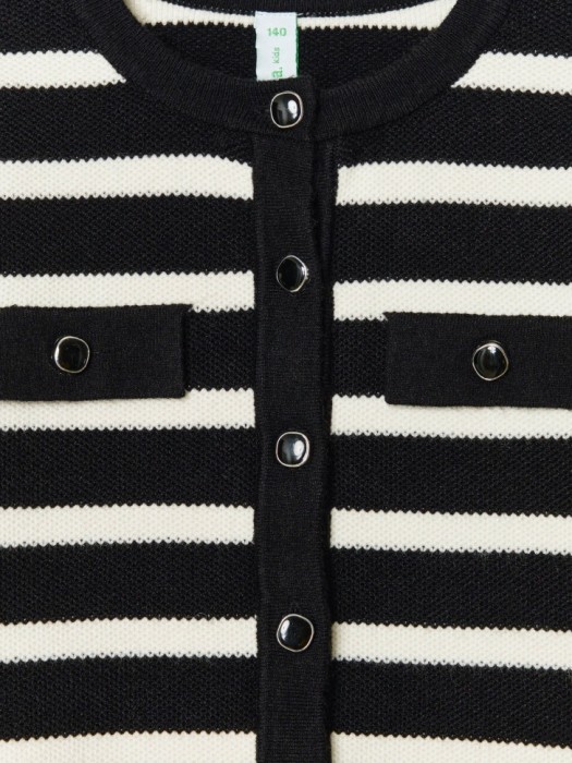 вязаный кардиган для девочек из россии вид сбоку