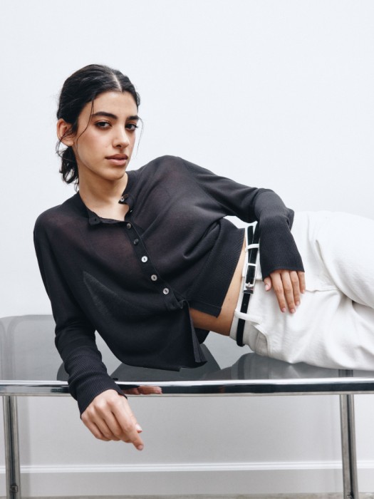 вязаный кардиган из смесового лиоцелла премиум качества 4610517591159 фотография