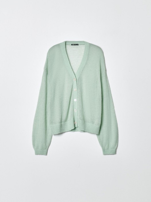 вязаный кардиган с содержанием мохера и шерсти 4610517426888 фотография