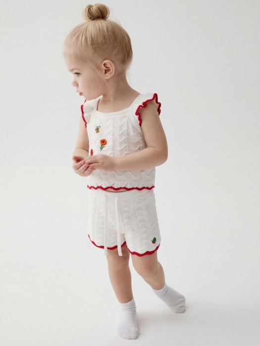 вязаный топ с вышивкой для малышей 4610517913272 фотография