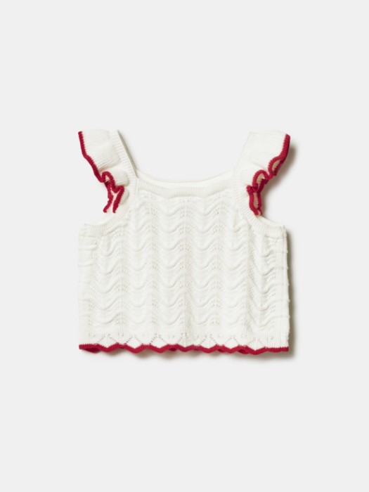 вязаный топ с вышивкой для малышей по цене 1499 руб вид справа