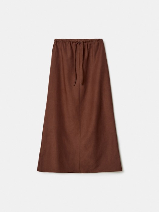 юбка макси из смесового льна 4610517209504 фотография