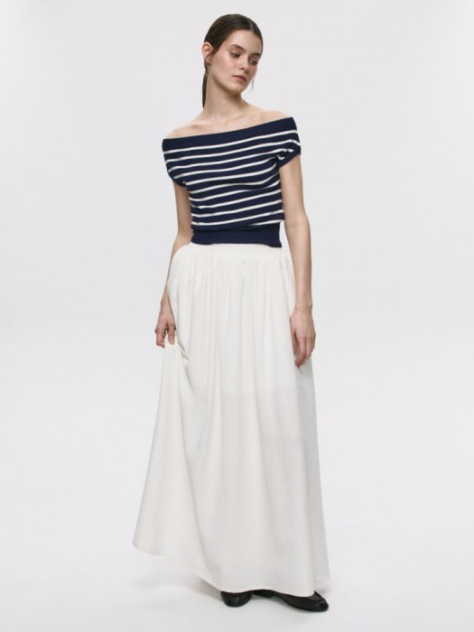 юбка макси из вискозы и льна 4680704922158 фотография