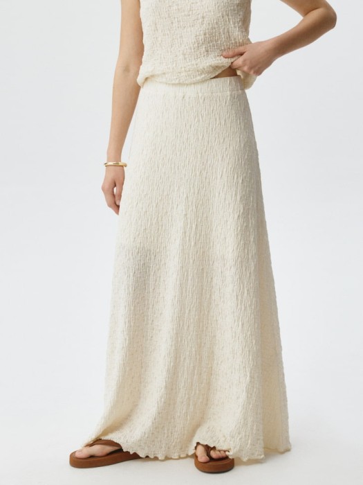 юбка макси из жатого трикотажа 4680798418728 фотография