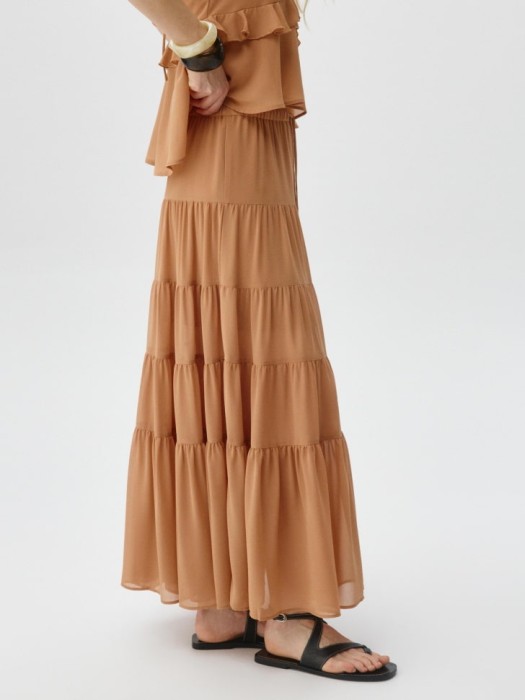 юбка макси в стиле бохо из россии вид сбоку