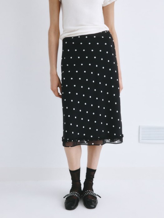 юбка миди из линейки  young от бренда sela вид слева