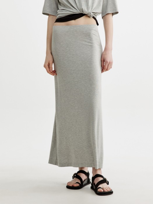 юбка миди из смесовой вискозы от бренда sela вид слева