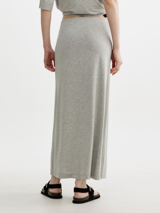 юбка миди из смесовой вискозы по цене 2599 руб вид справа