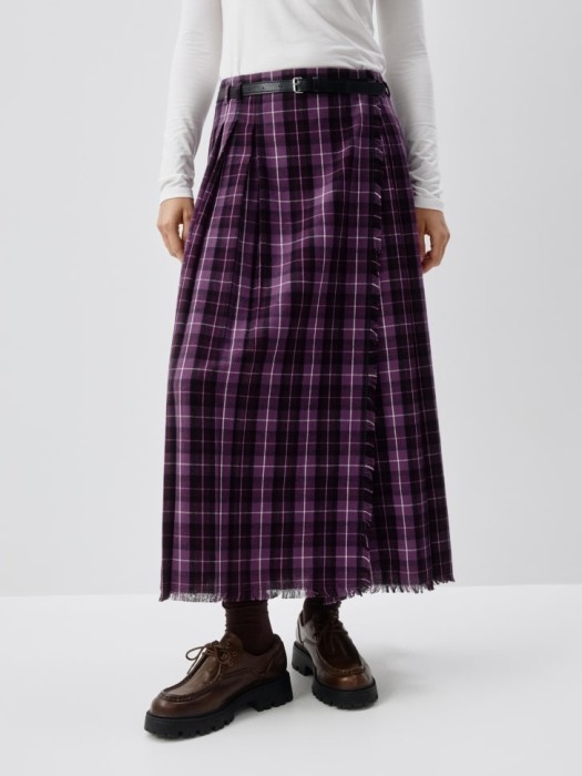 юбка миди на запах в клетку 4680798641355 фотография