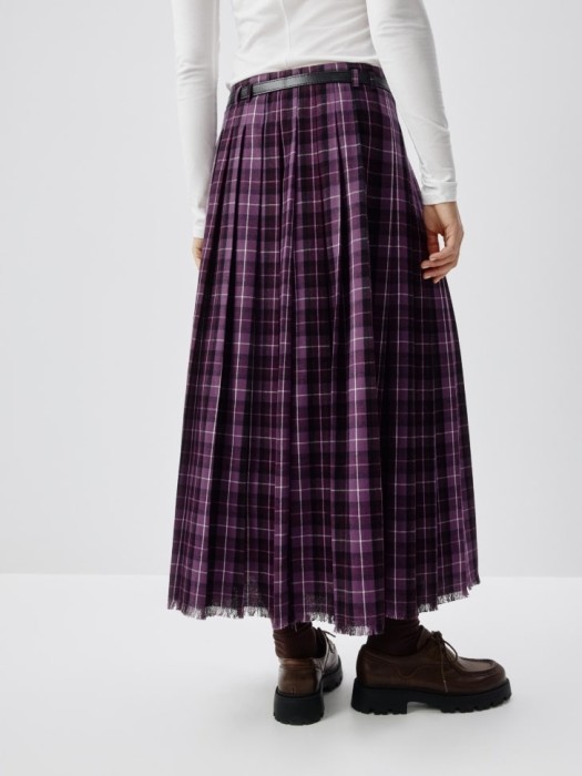 юбка миди на запах в клетку по цене 2999 руб вид справа