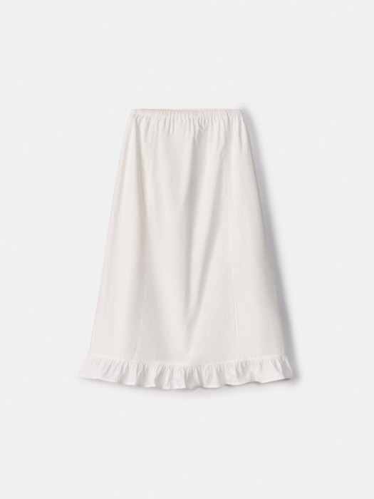 юбка миди с оборкой из хлопка 4680798805696 фотография