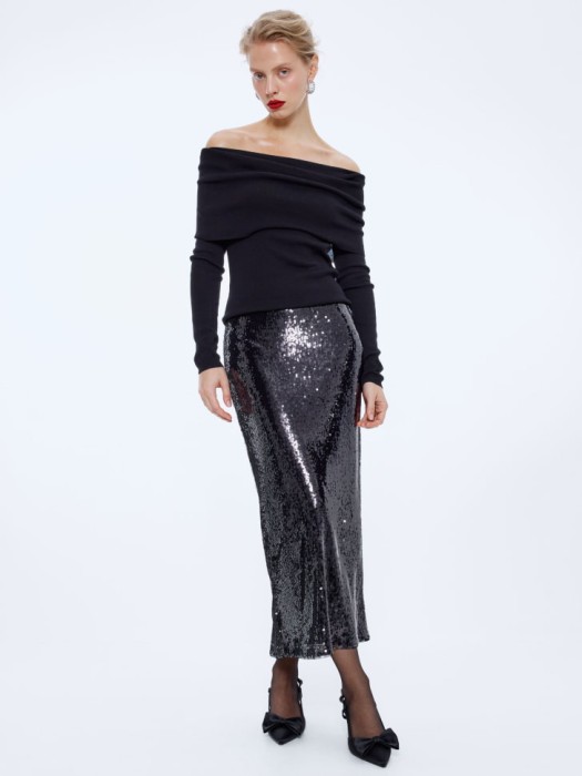 юбка миди с пайетками 4610517150387 фотография