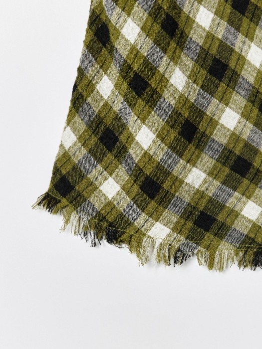 юбка миди в клетку универсального стиля с лицевой стороны