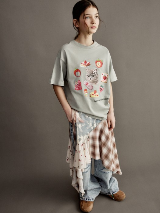 юбка-пояс с асимметричными воланами для девочек 4610517590626 фотография