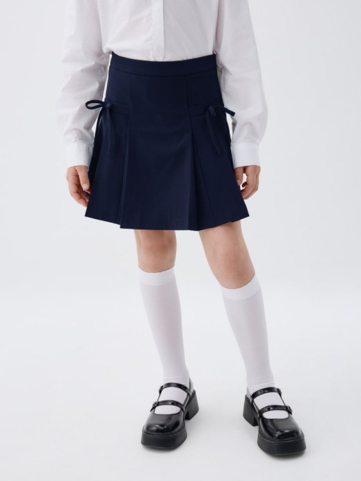 юбка-шорты в складку с бантиками для девочек 4680798446806 фотография