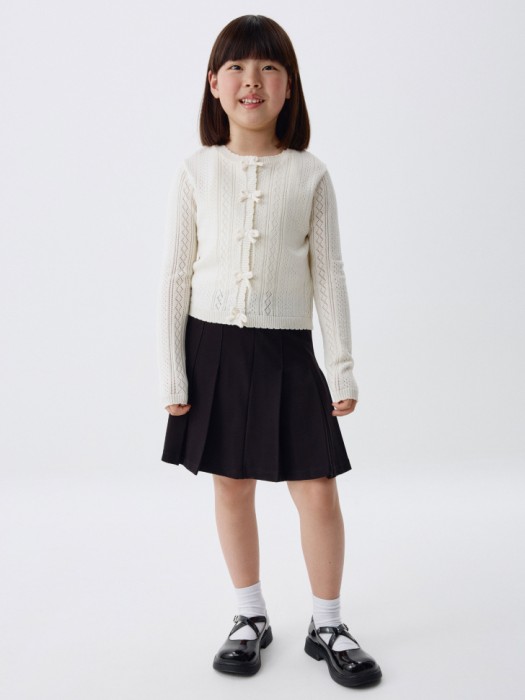 юбка в складку для девочек от бренда sela вид слева